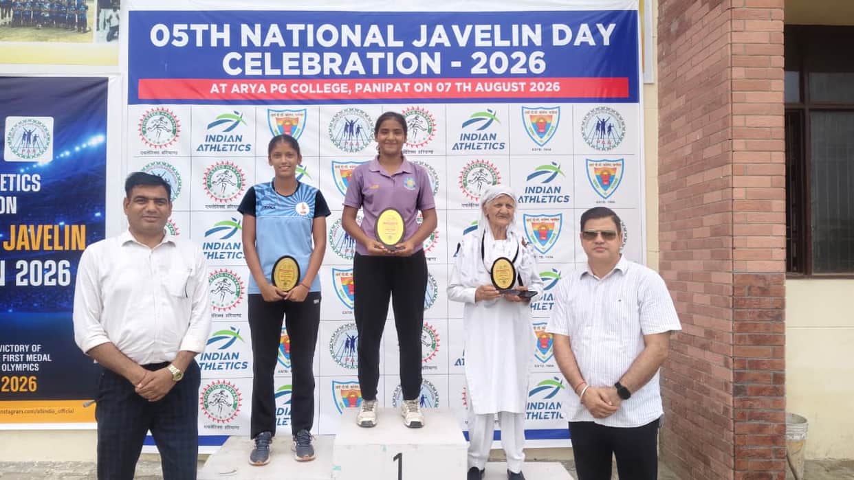 Triumph of spirit: 83-year-old Darshana wins bronze medal in javelin throw.