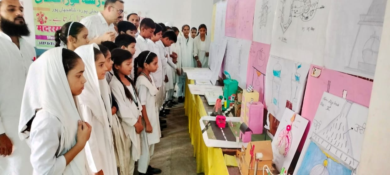 Students showcased their talent at the science and craft exhibition.