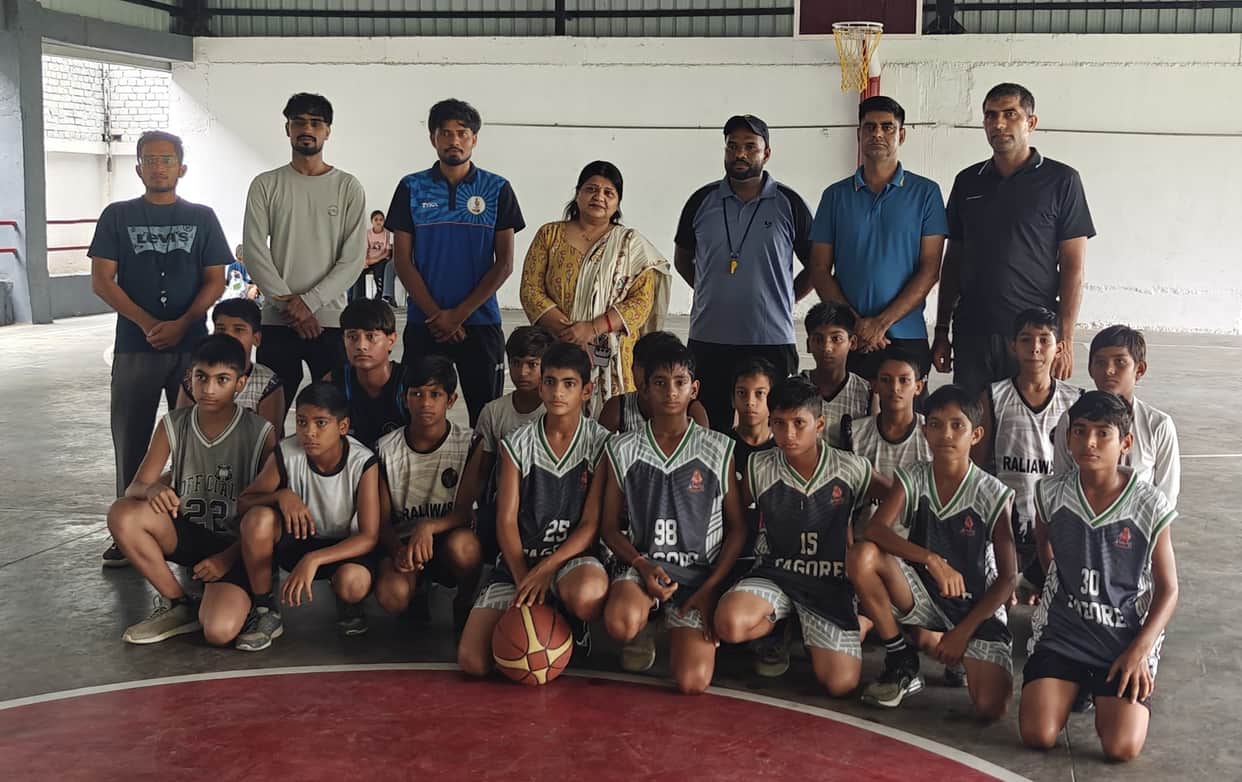 The team from Ladhuwas village won the district-level sub-junior competition.
