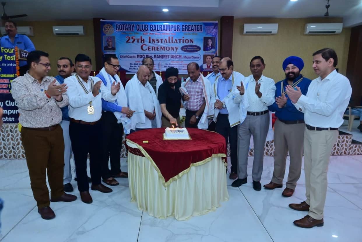 Bhupendra Singh takes charge of the Rotary Club