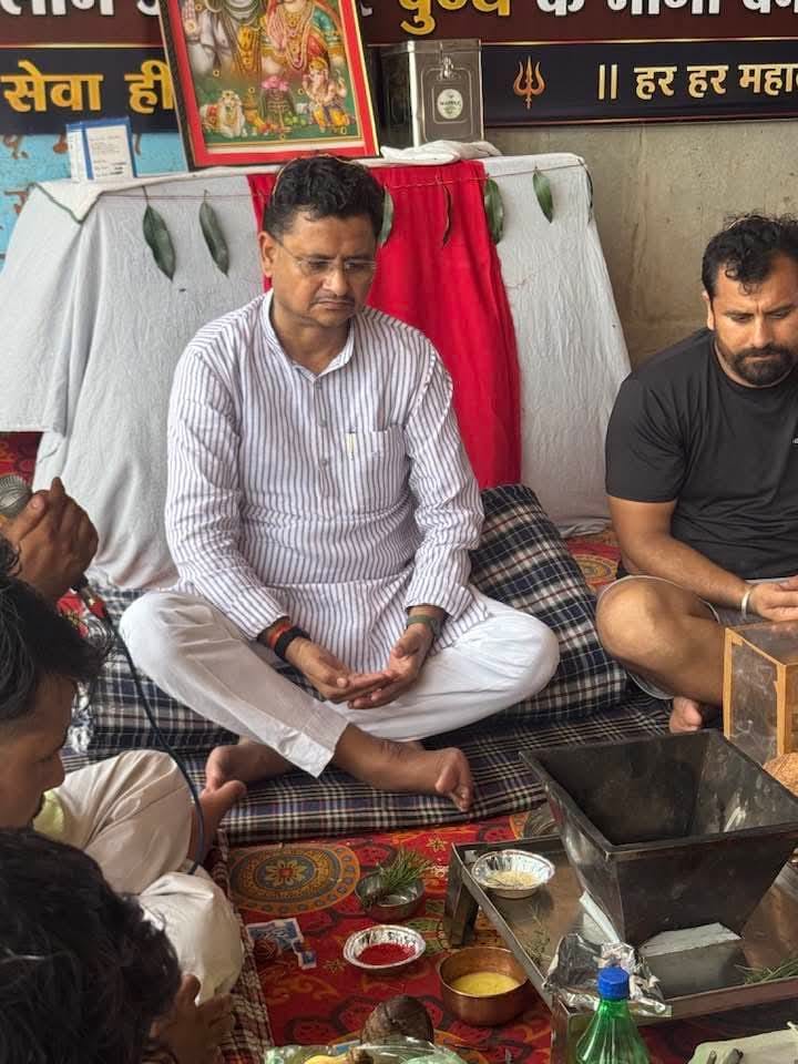 Camp inaugurated with a Havan-Yajna.