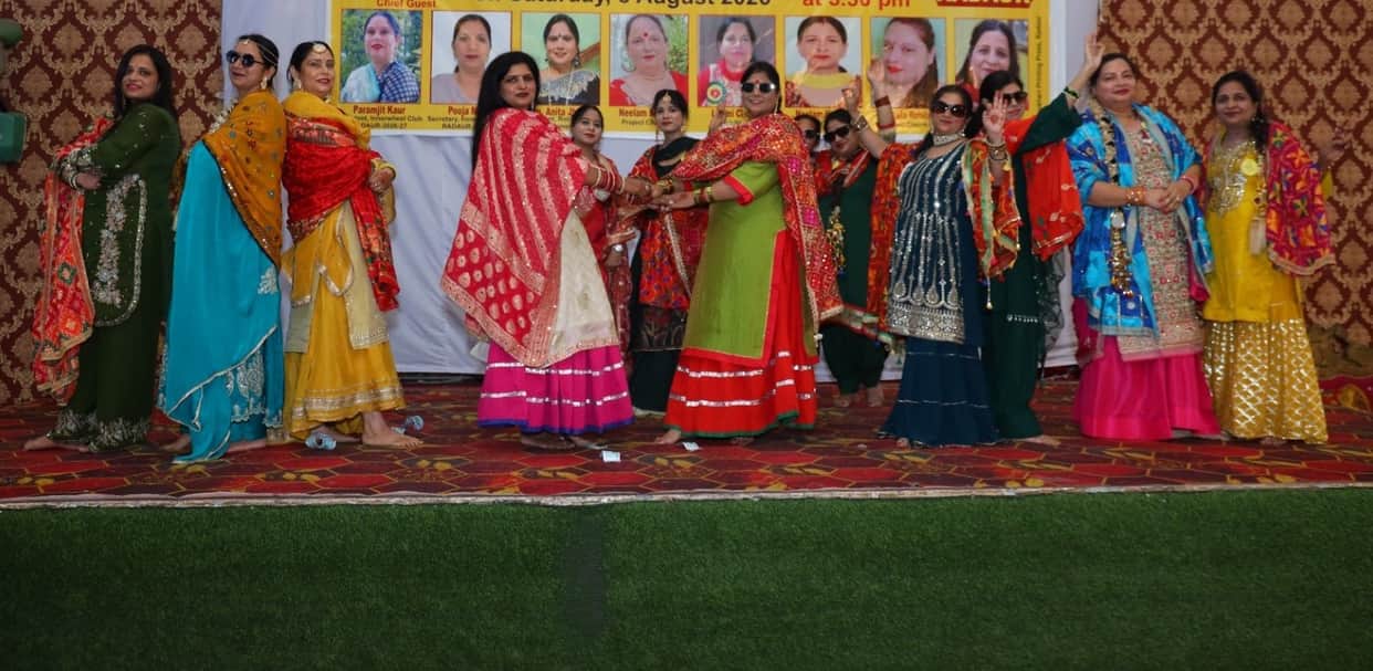 Women dazzled with their performances at the Teej festival
