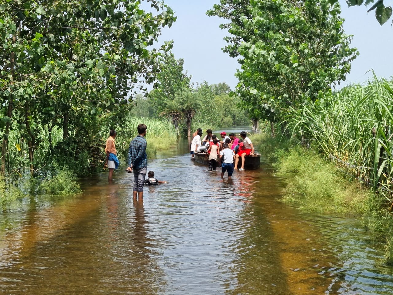 11 villages turned into islands as the Ganges surged, water entered homes.