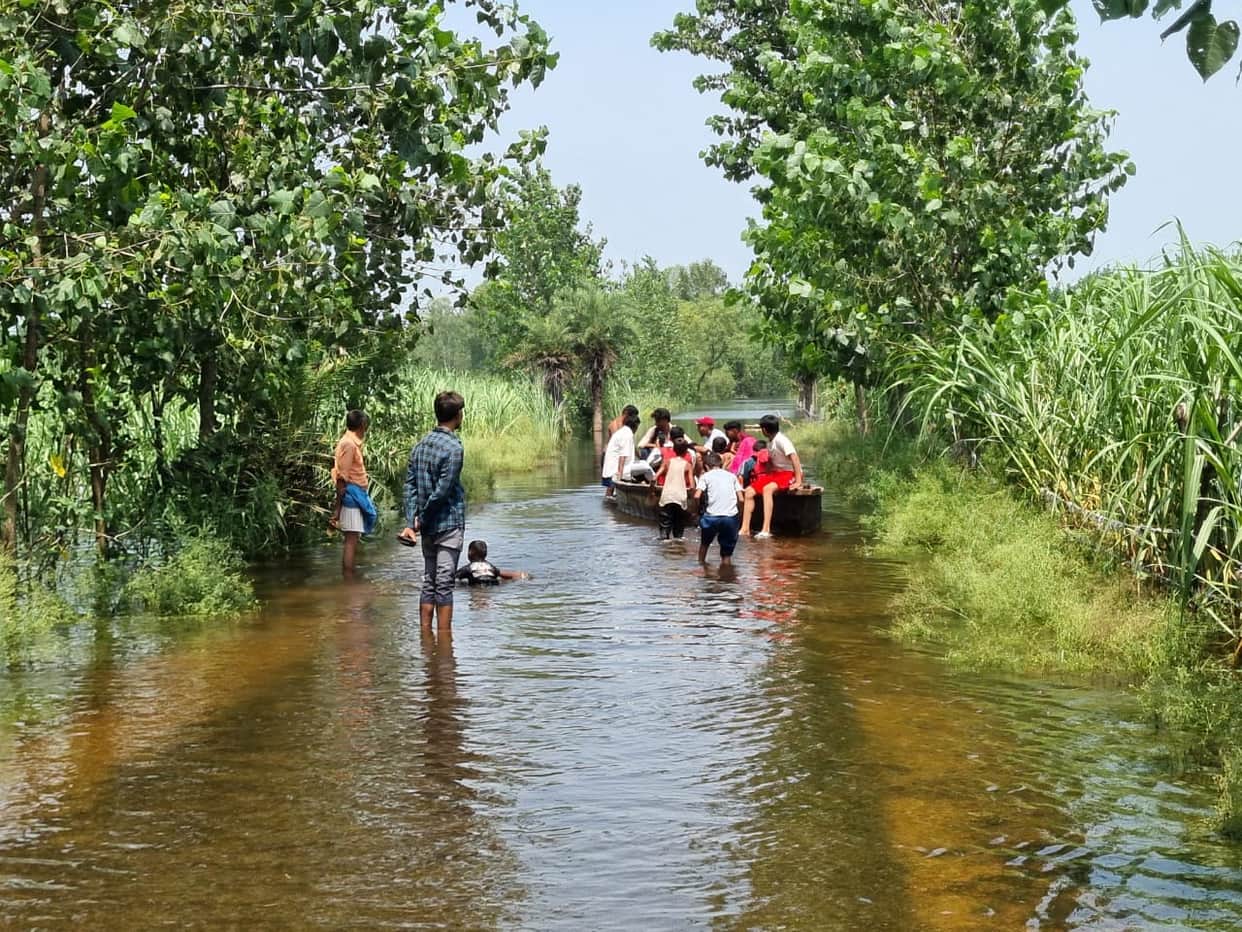 11 villages turned into islands as the Ganges surged, water entered homes.