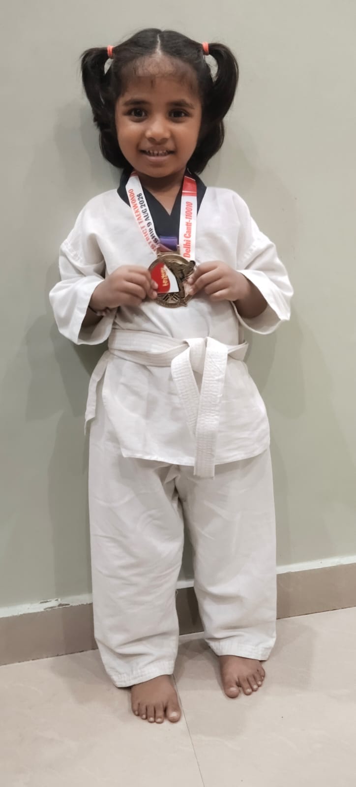 Ditya Swami won the gold medal in the Taekwondo competition.