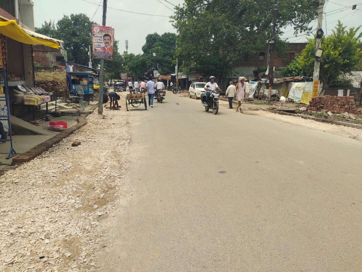 Widening of Nyay Marg and Collectorate Road begins, will provide relief from traffic jams