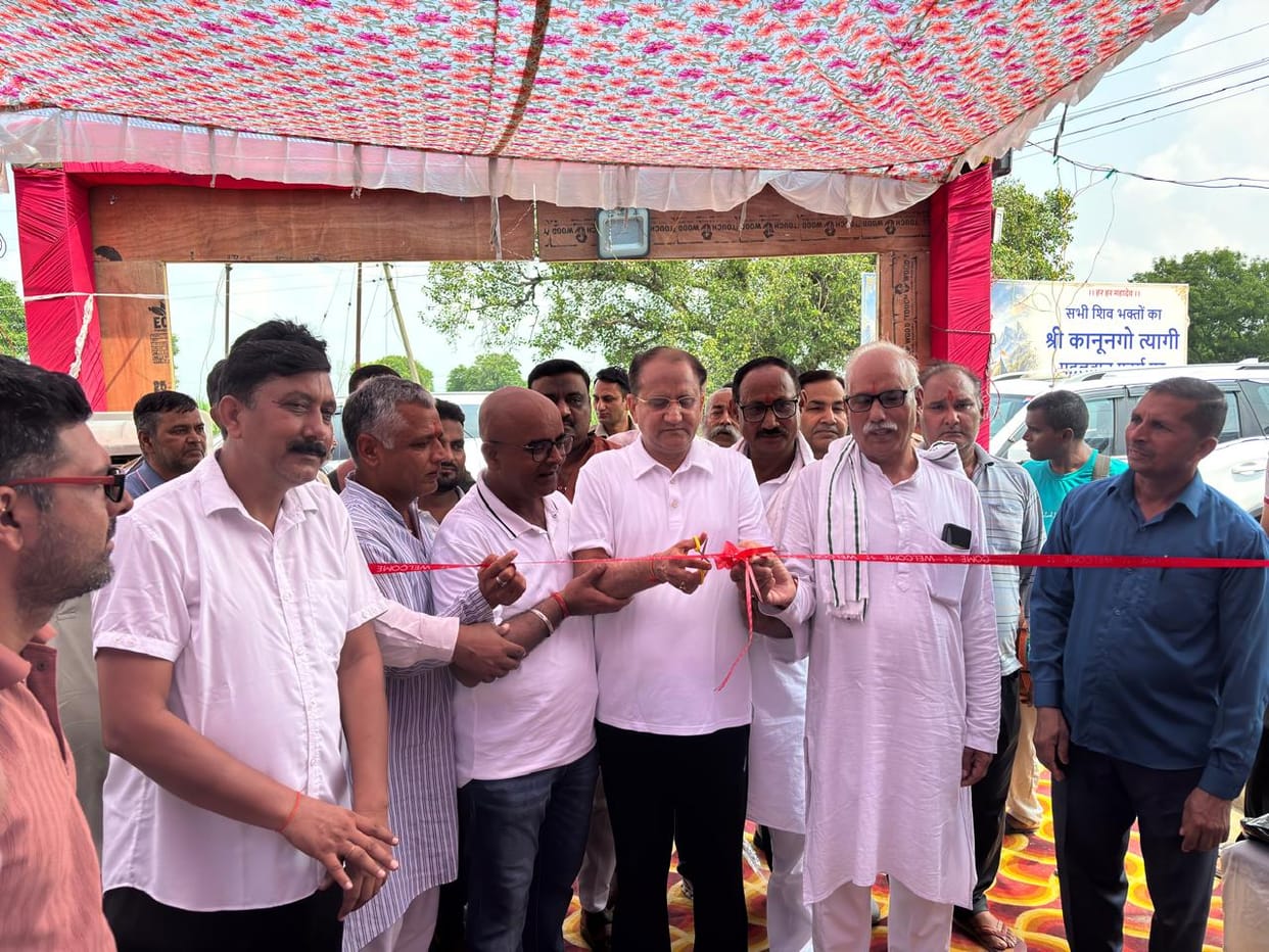 MLC inaugurates Kanwar service camp.