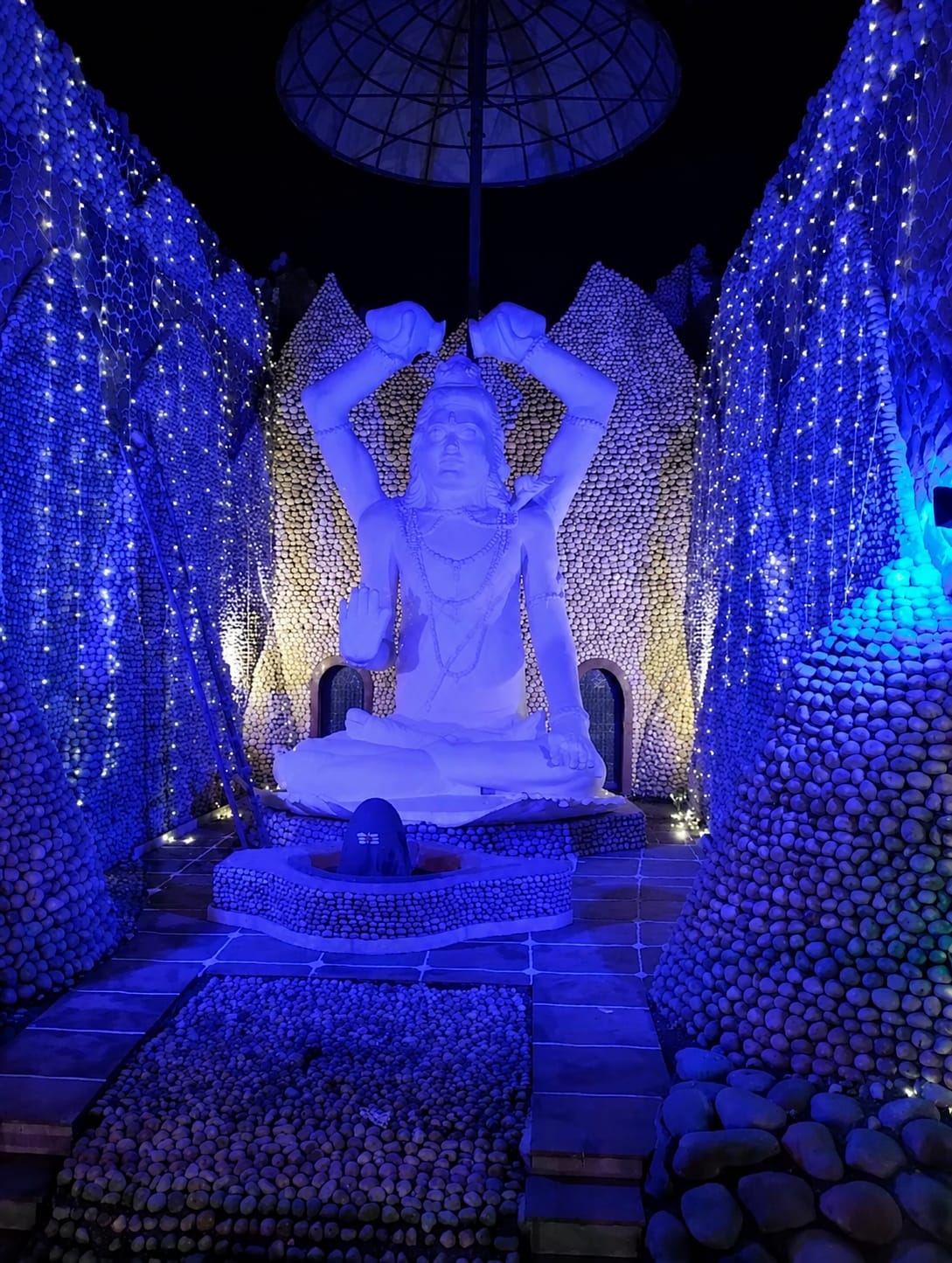 Shiva temples are being decorated to celebrate Shivaratri