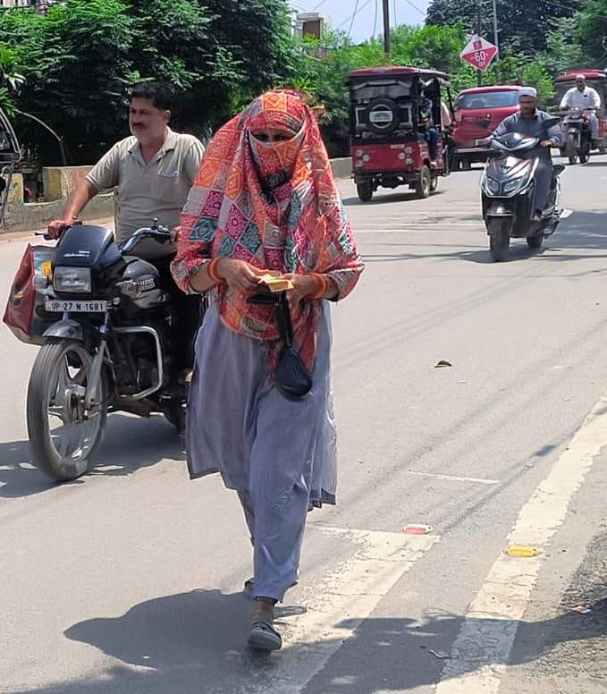 Oppressive humidity causes distress; no signs of rain.