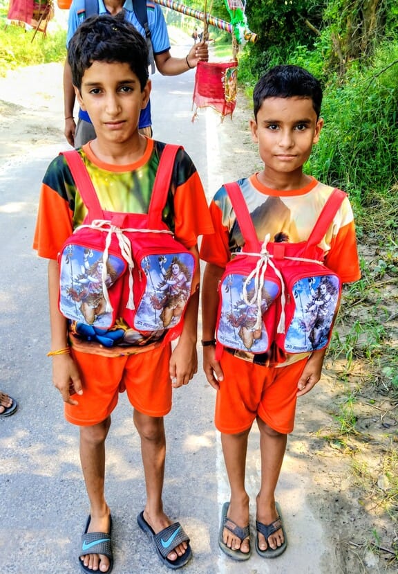 Shivam and Aryan set out on a journey, hoping for a bright future.