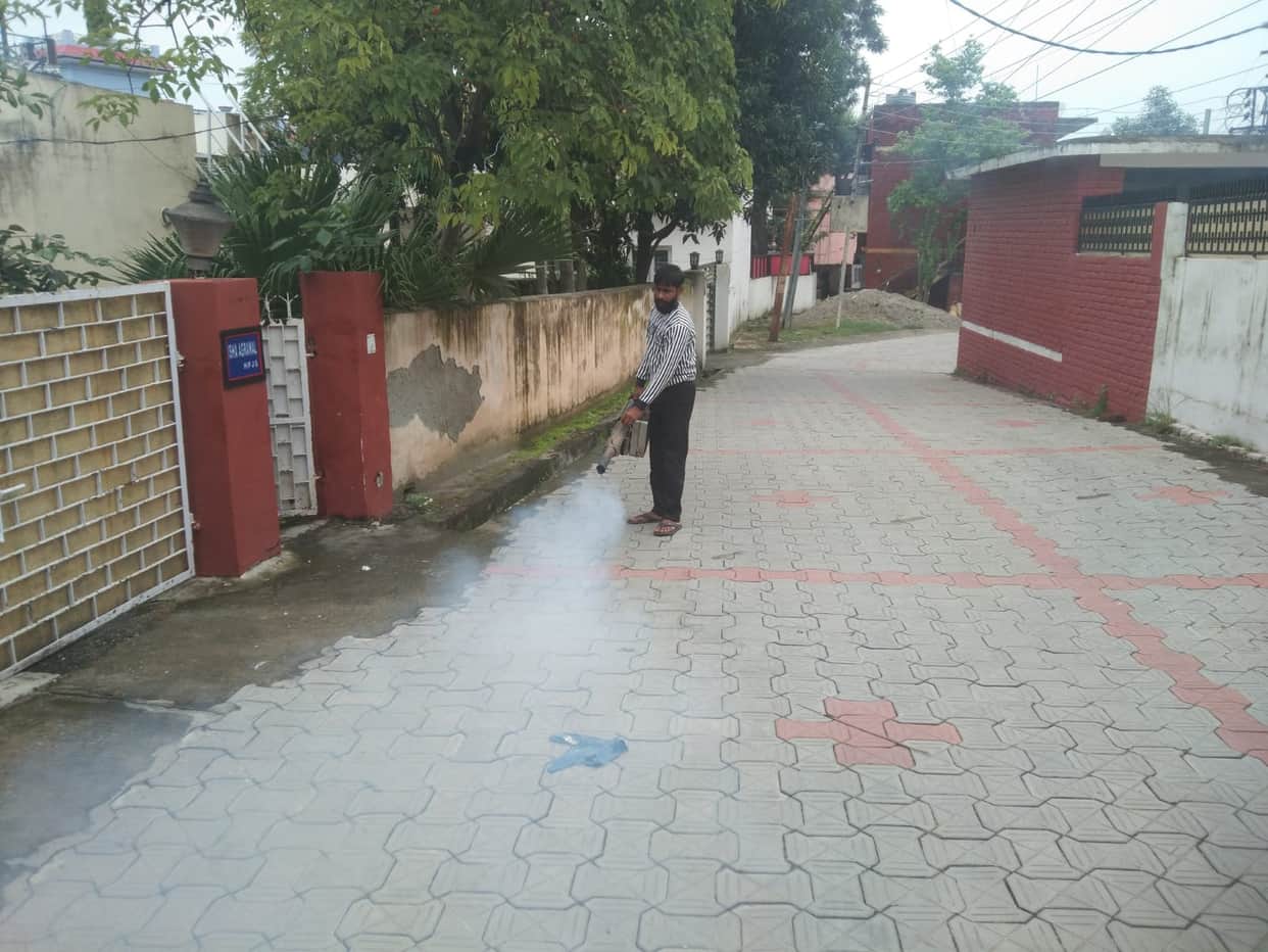 Fogging drive launched in the city to prevent dengue.