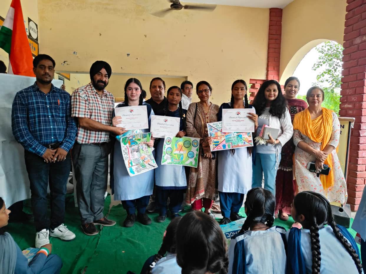 Swati secures first place in the painting competition