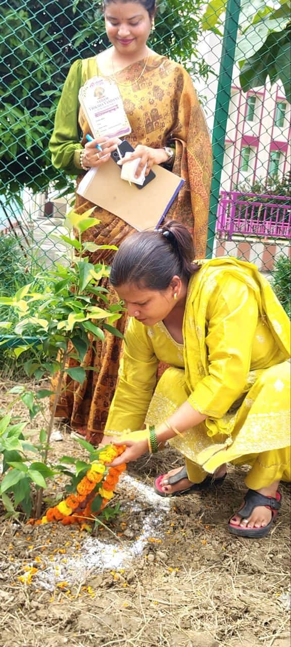 Tree plantation drive held at Vedam World School