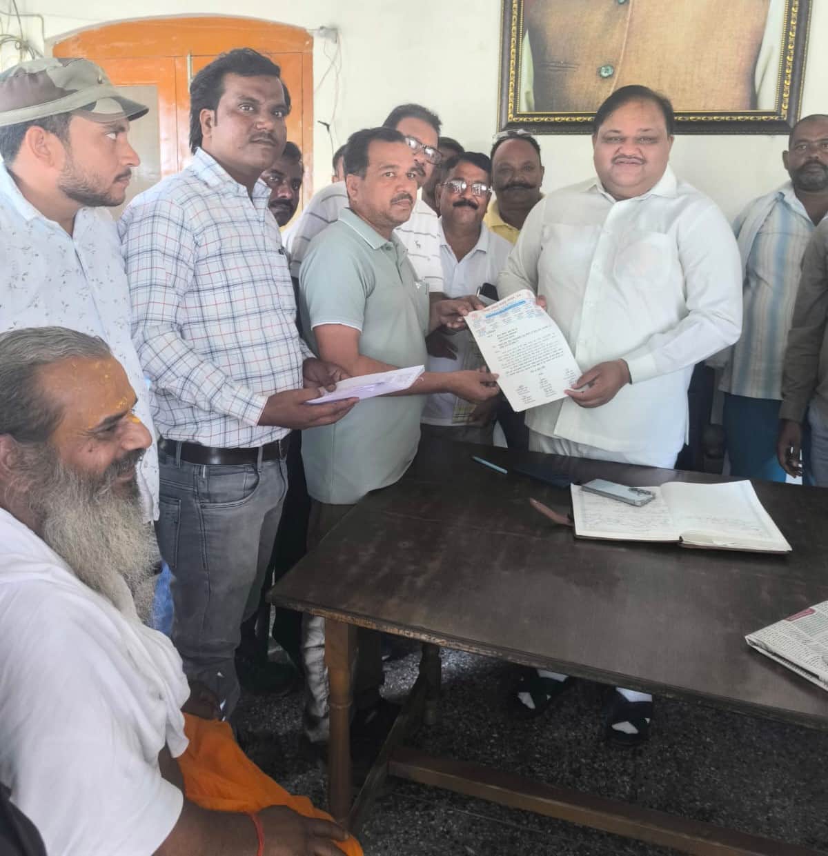 Demand to induct contract workers into the Outsourced Services Corporation.