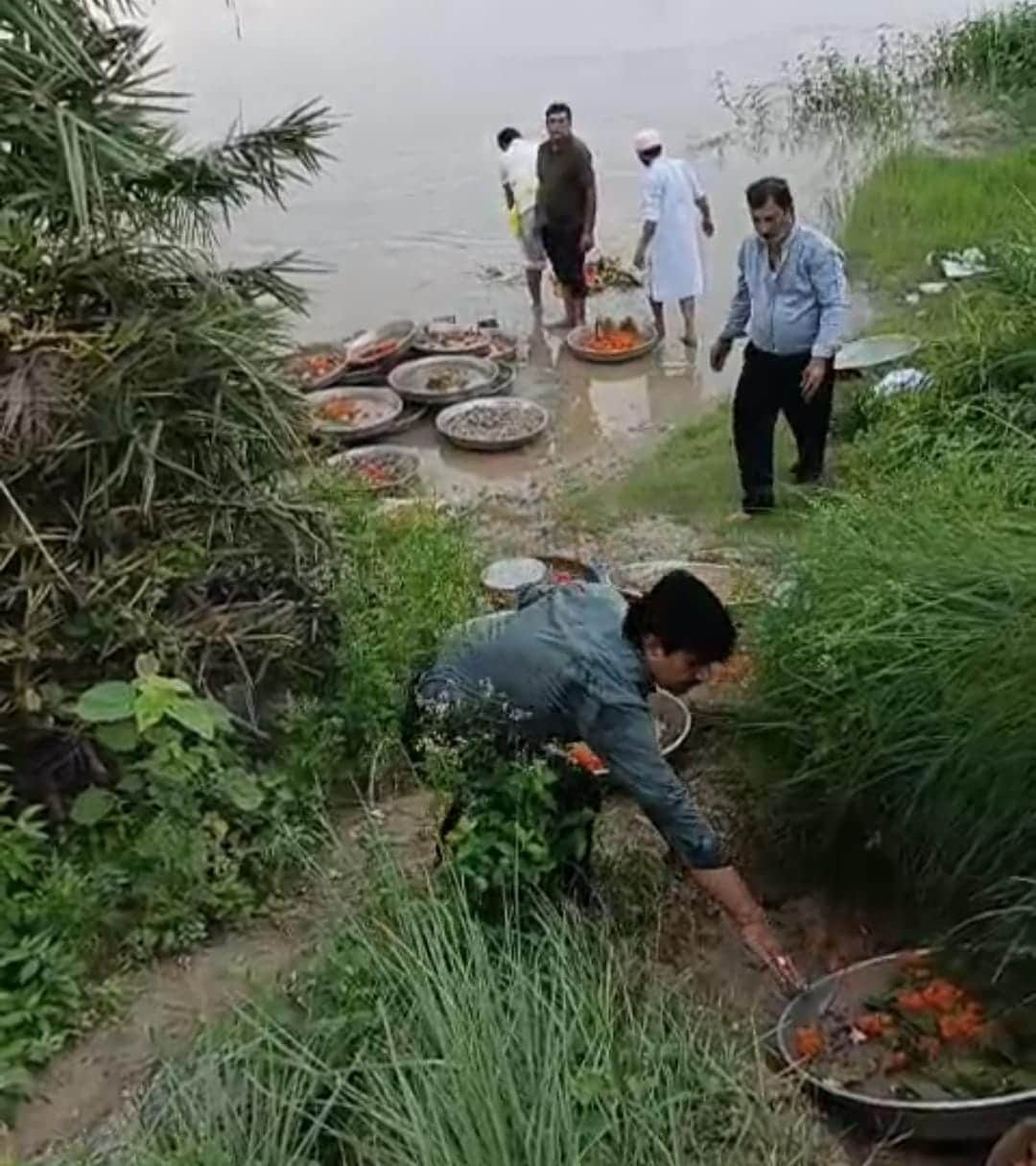 51,000 Shivlings were made and immersed in the canal.