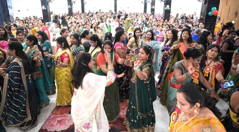 Folk songs of the Sawan season took center stage at the Hariyali Teej celebrations.