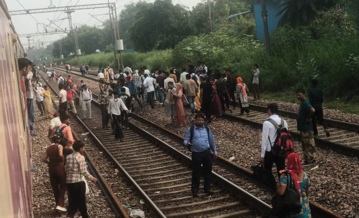 Rail traffic disrupted after a monkey comes into contact with a high-tension wire.