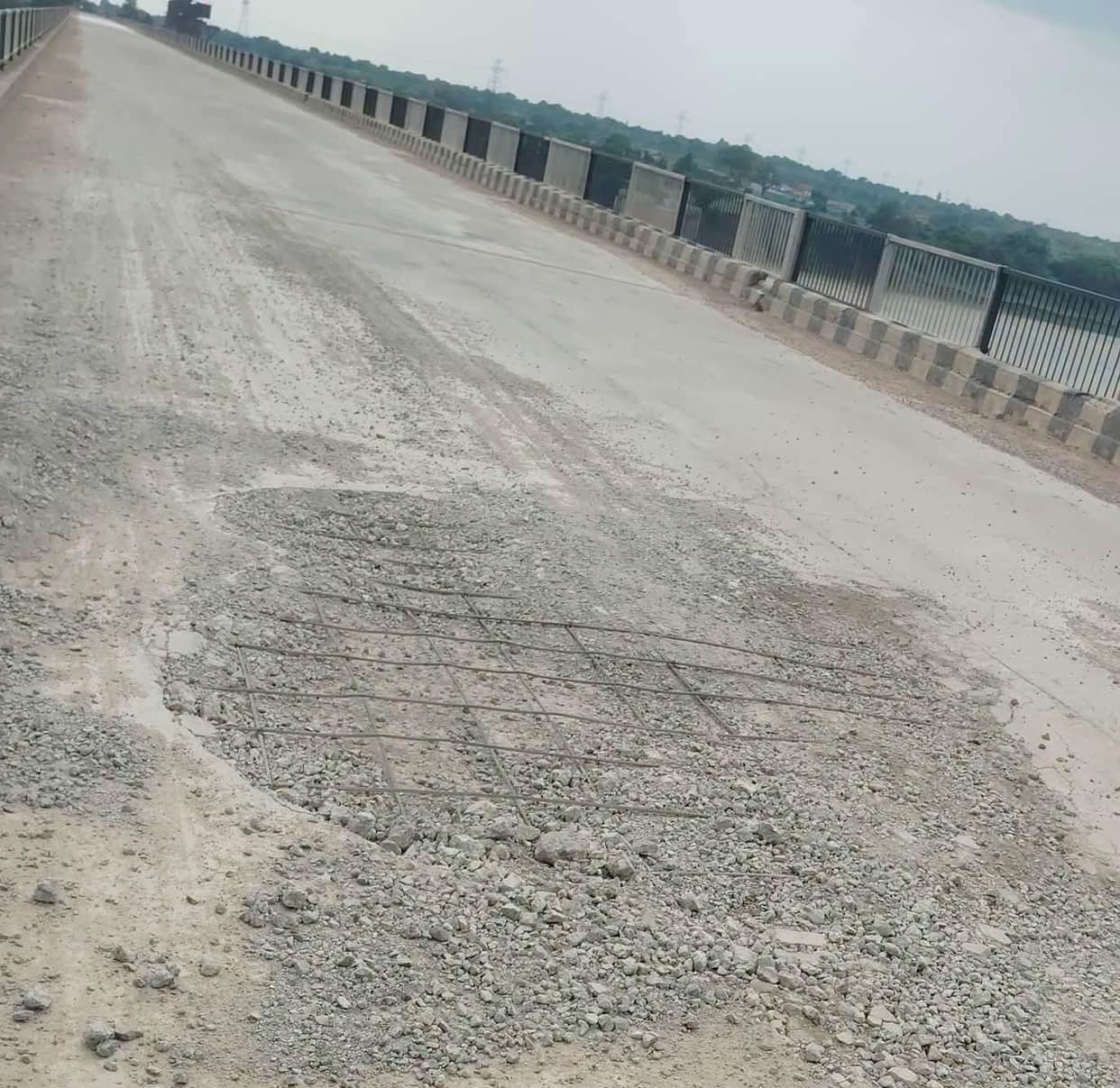 Slab of the Chikasi-Mohana bridge over the Betwa River dislodges for the second time in four months.