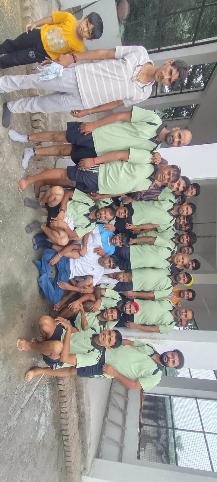 A group of 30 devotees sets out to fetch the Kanwar.