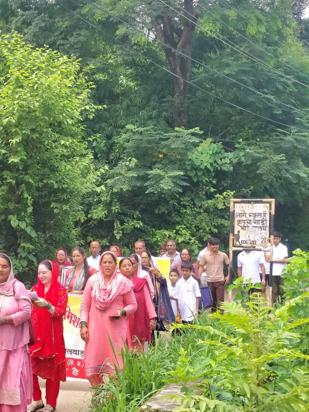 Women and youth took out an awareness rally against drug abuse.