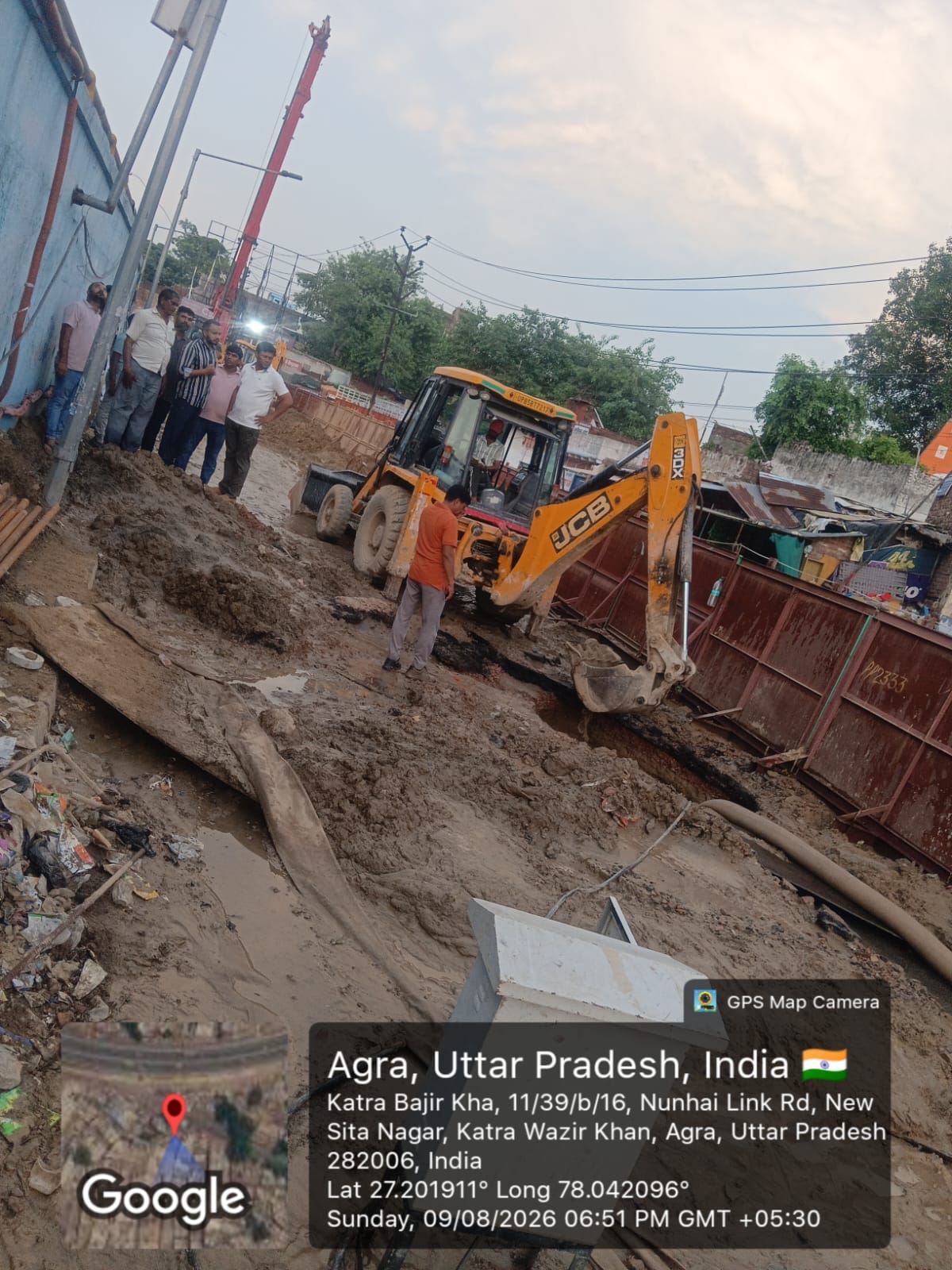 28-inch main pipeline bursts; water supply disrupted in Trans-Yamuna area.