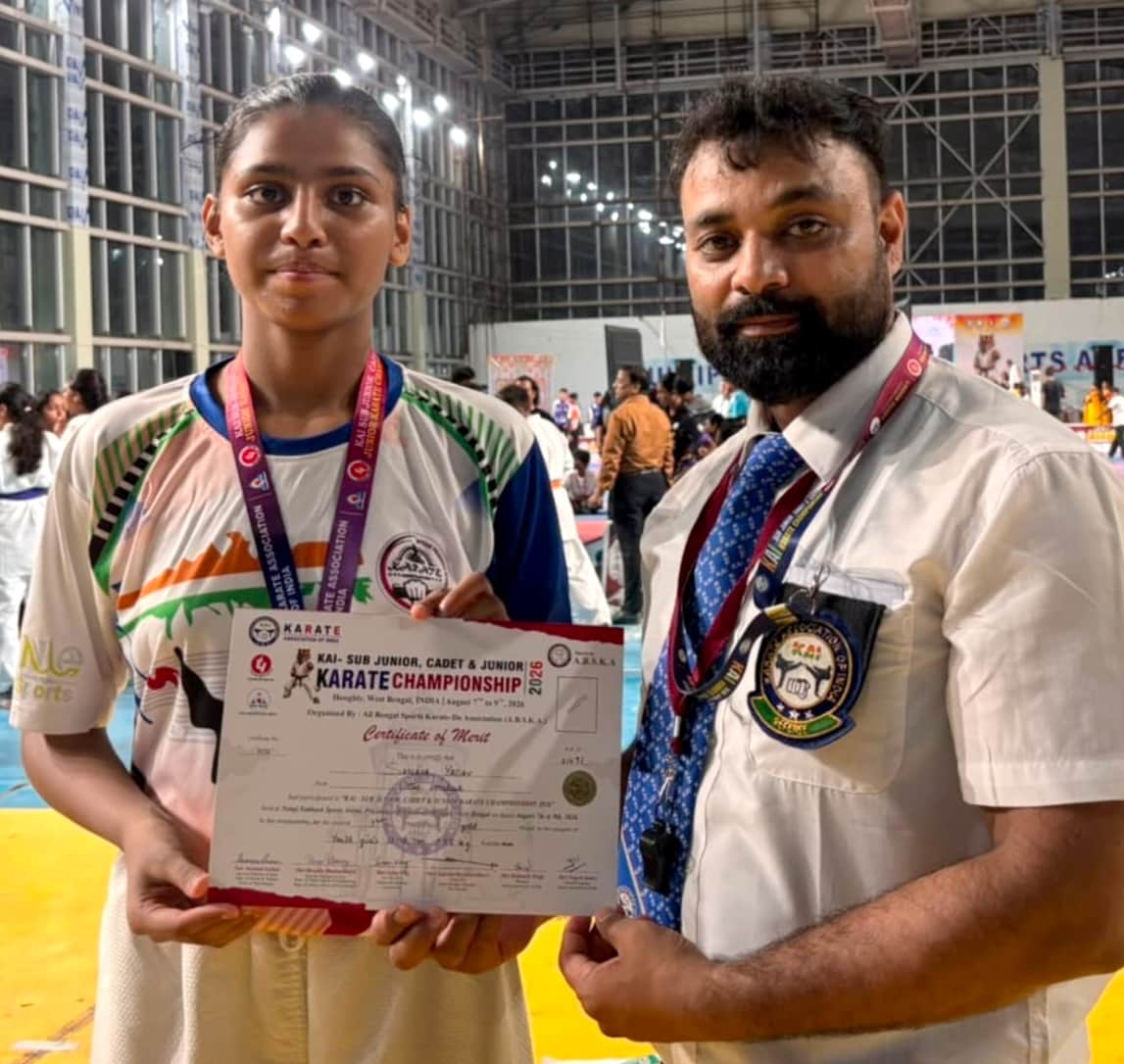 Sanaya won the gold medal at the National Karate Championship