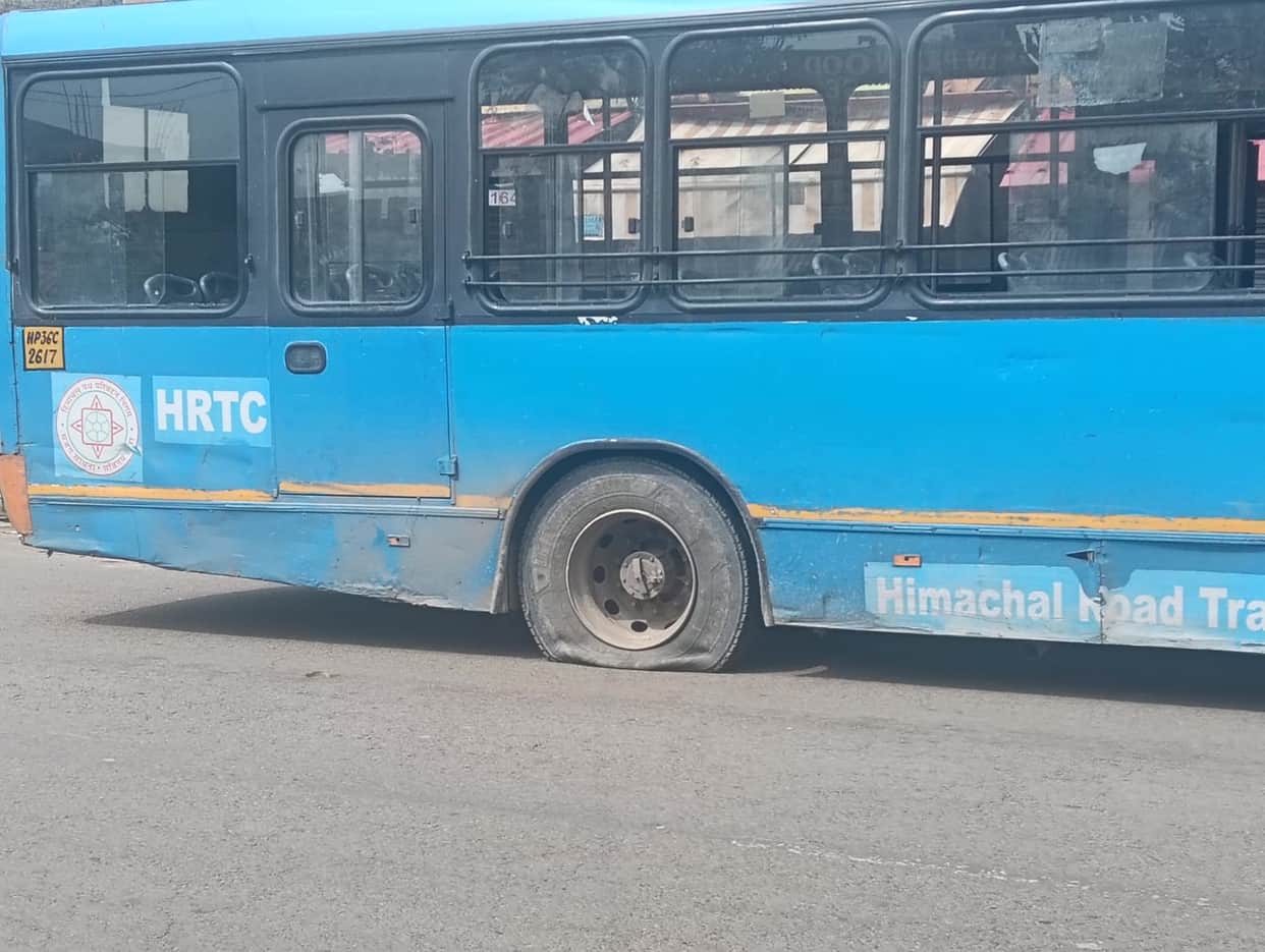 Passengers' journey through life relying on dilapidated tires.