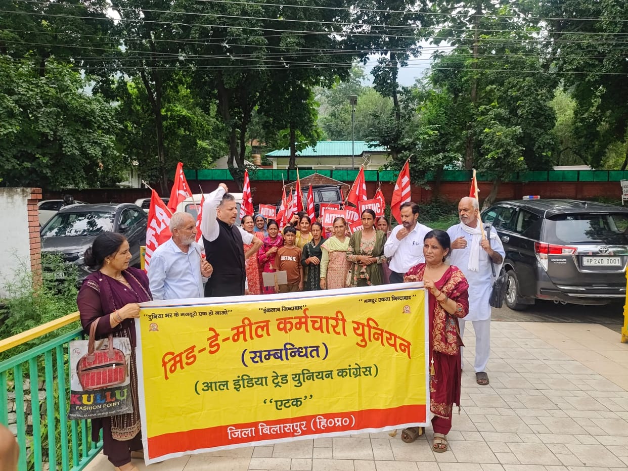 Farmers and workers protest against agricultural agreements and the four labour codes.