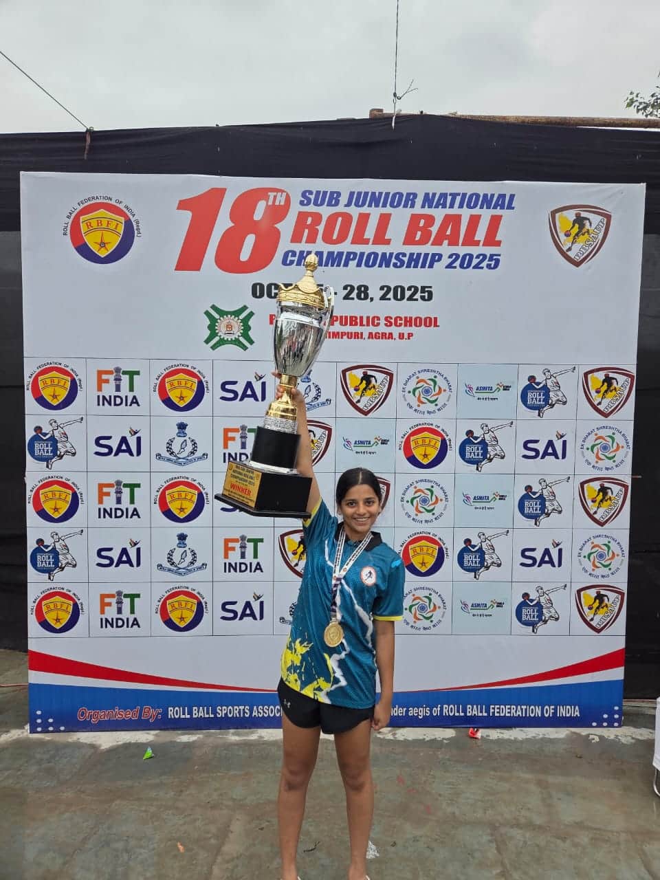 Rising Athlete: Bhavya Eyes a Medal at the North Zone Roll Ball Competition
