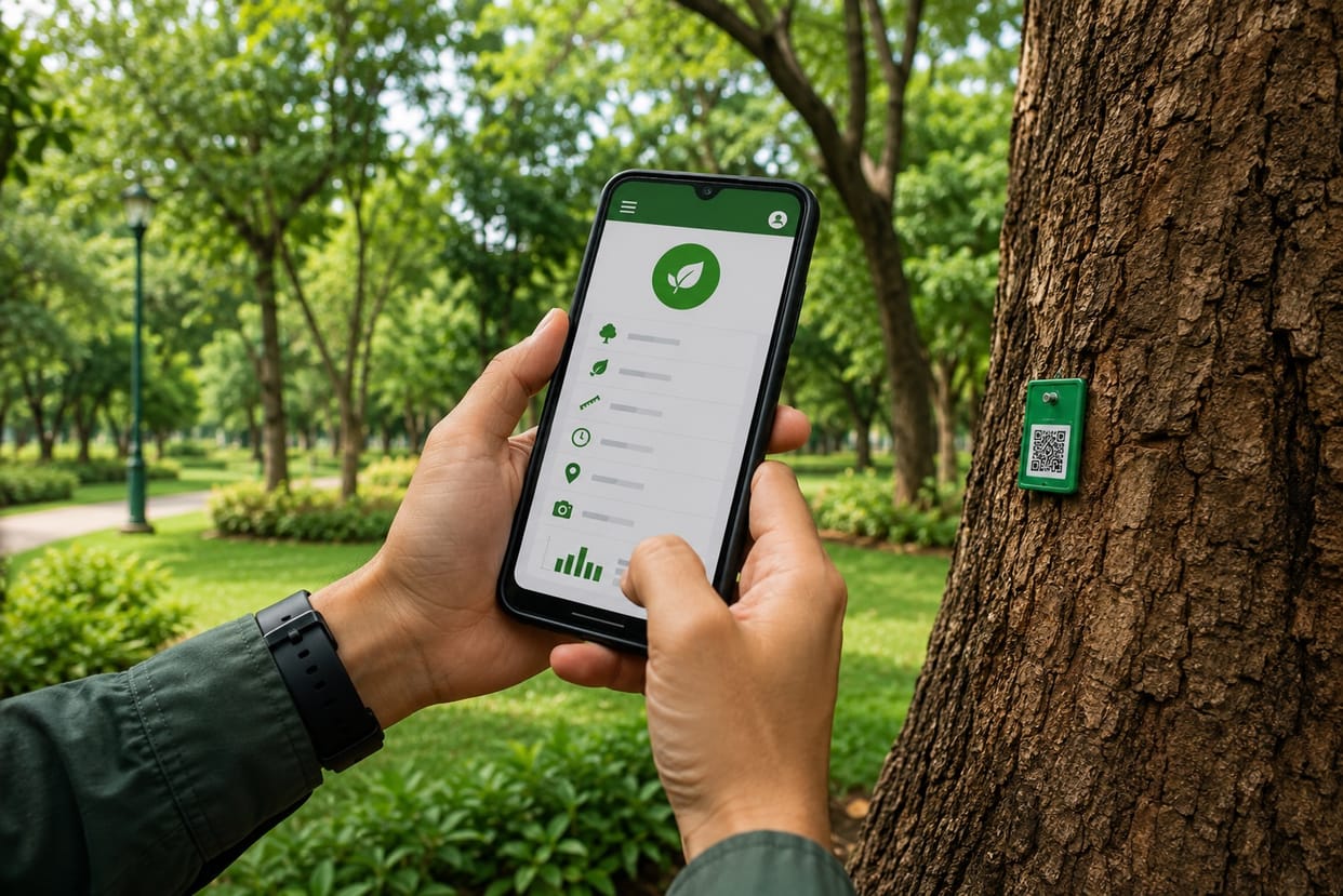 LDA app to show how much carbon trees are absorbing