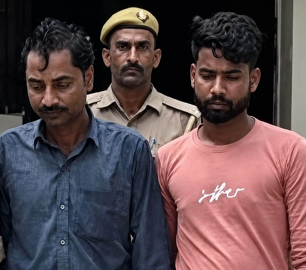 फोटो-20- आरोपी पिता राजू और बेटा राज। स्रोत: पुलिस