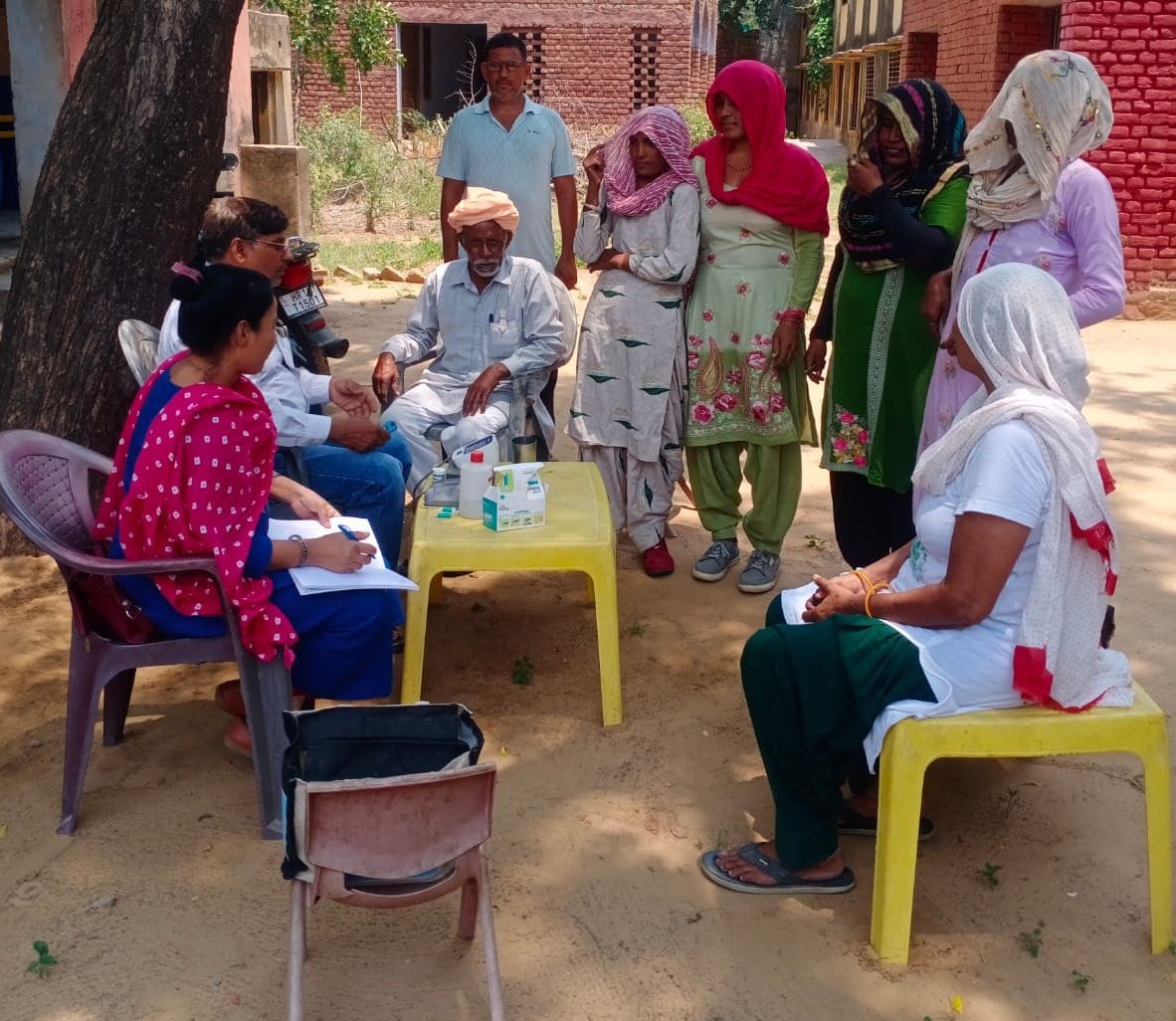 Mahendragarh-Narnaul News: शिविर में 103 ग्रामीणों की हुई टीबी जांच