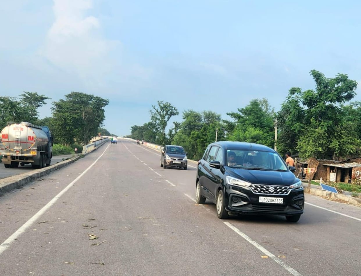 Jarwal Road overbridge opens after 29 days; traffic resumes.