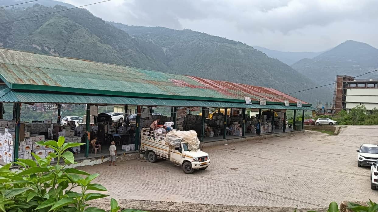 Apple production in the Ani region has dropped by 75 percent; trading at the Khegsu market has been affected