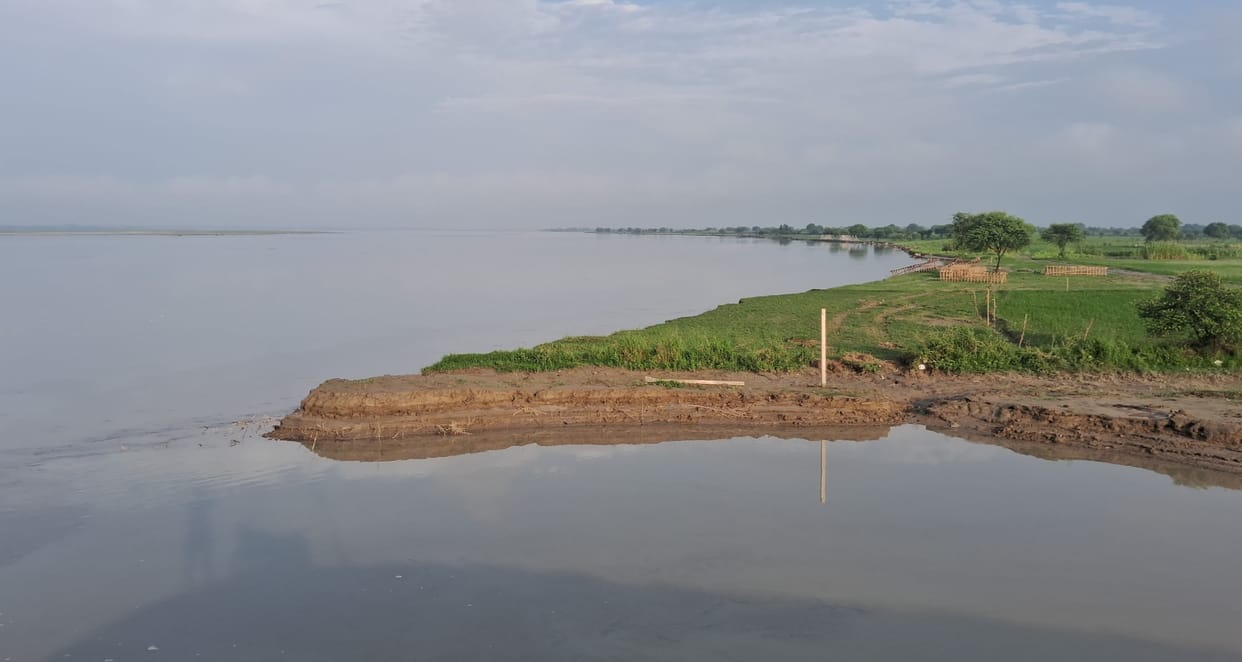 Saryu's water level rises again; 31 cm below the danger mark