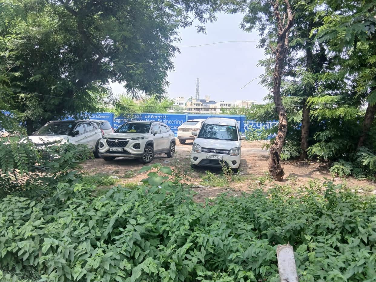 Encroachments on the green belt... shops, dhabas, and nurseries have sprung up, while shanties have been set up in some places.