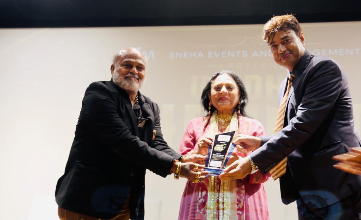 Avinash Tripathi honored for social causes.