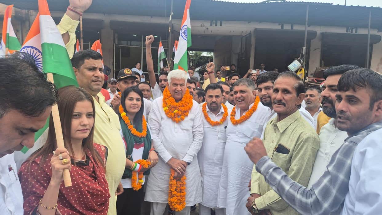 Tiranga Yatra taken out in Sampla