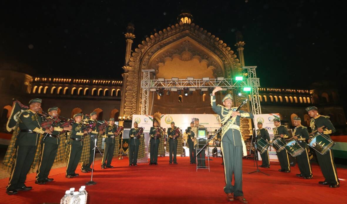 Evening decorated with patriotic colors