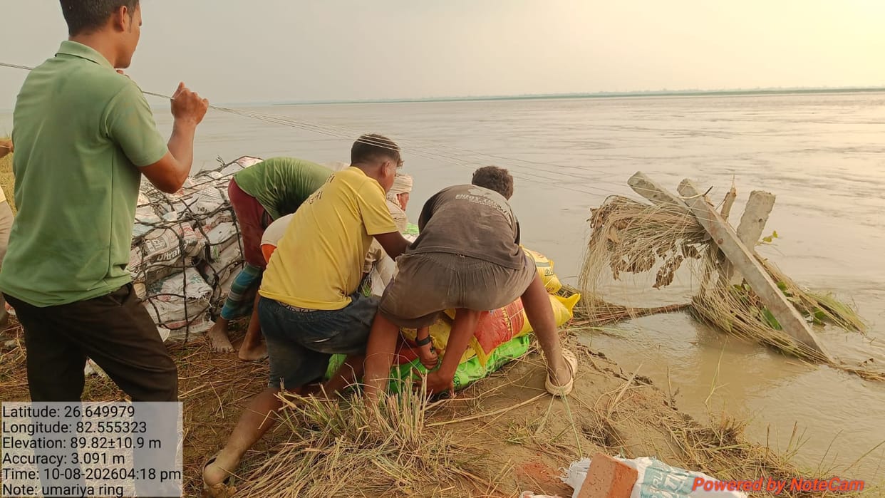 Saryu's water level begins to recede, flood-affected villages continue to face hardships
