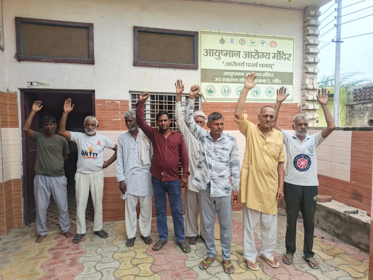 Residents of Linepar Colony were enraged over the shifting of the sub-health center and raised slogans against the health department.