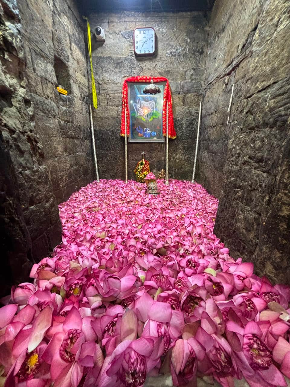 Chants of 'Bholenath' echoed at the Baba Bhootnath Temple.