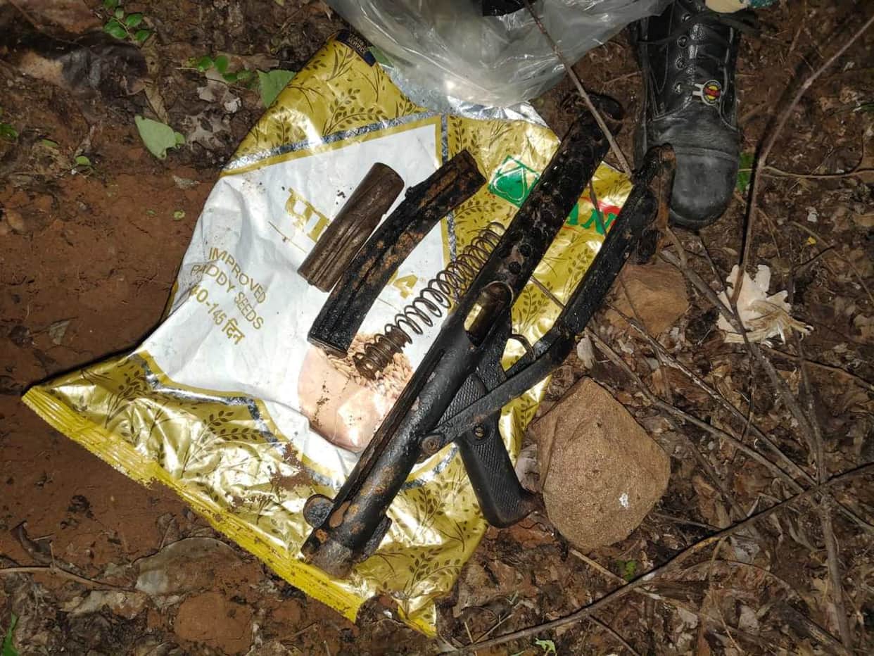 bihar naxal free claim aurangabad stf police search operation carbine weapons recovered