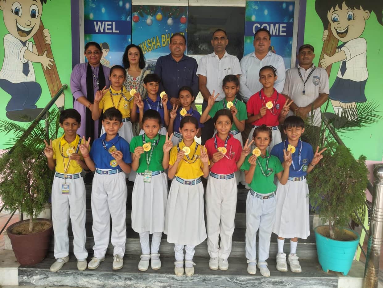 Shiksha Bharti Model School players performed brilliantly in block level sports competitions