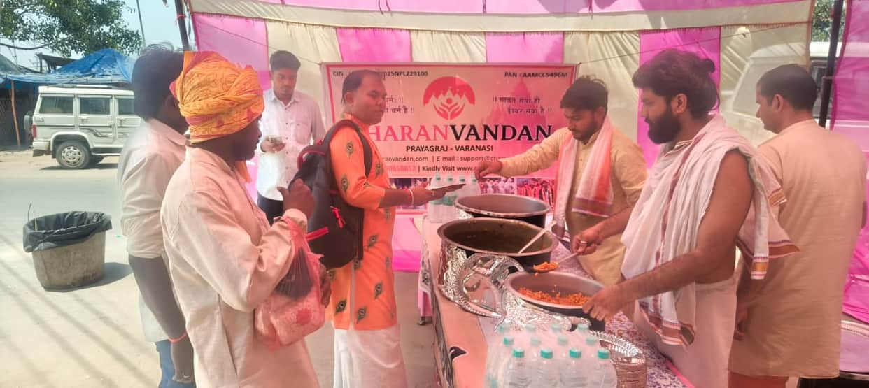 Devotees took a holy dip in the Mandakini on Hariyali Amavasya.