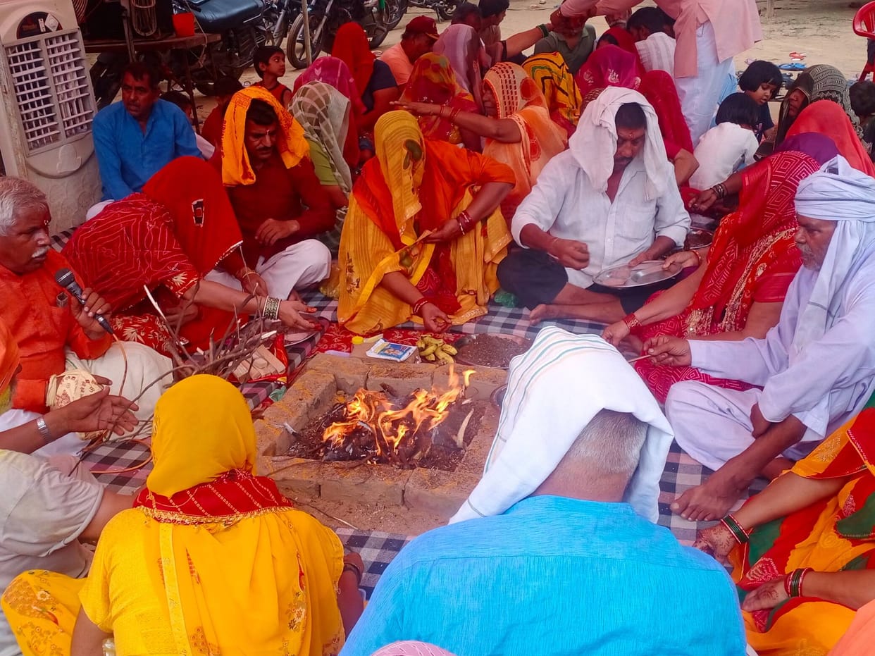 Kanwar offered on Mahashivratri in Khedi Talwana