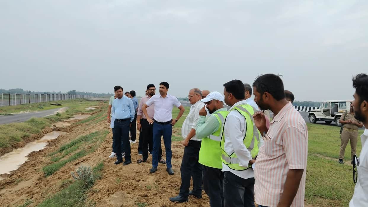 Five points identified on the Ganga Expressway where animals could stray onto the road.