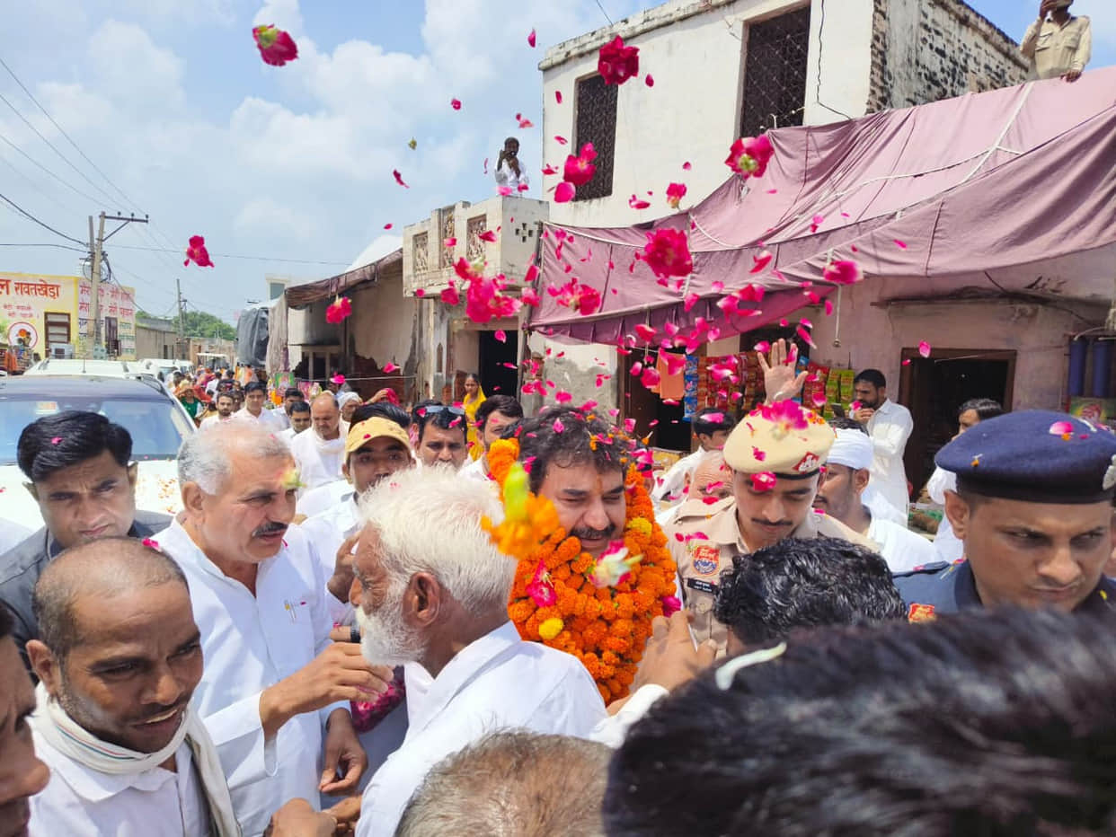 BJP took out a Tiranga Yatra in Patel Nagar