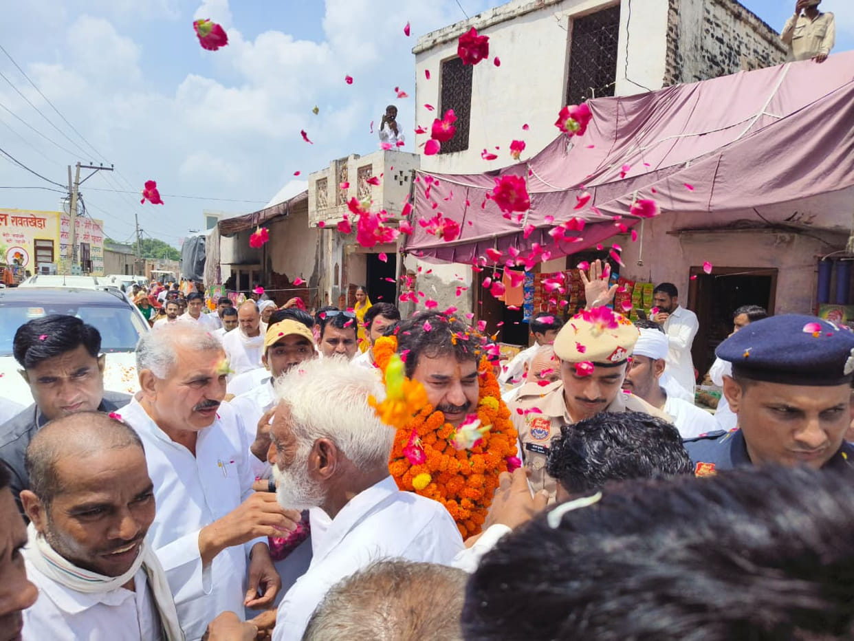 BJP took out a Tiranga Yatra in Patel Nagar