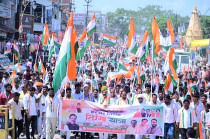 Siddharthnagar News: A wave of patriotism swept through; chants of 'Bharat Mata Ki Jai' echoed alongside the Tiranga Yatra